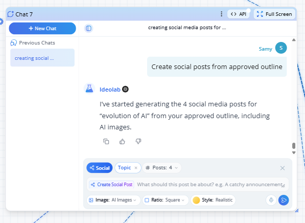 Review workspace showing an approved workflow ready for publishing