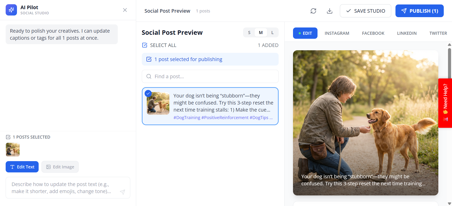 A publishing dashboard showing content ready for review before launch
